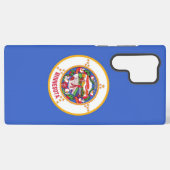 サムスンギャラクシーS22ウルトラケースミネソタ国旗 SAMSUNG GALAXYケース (裏面横)