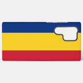 サムスンギャラクシーS22ウルトラケースルーマニア国旗 SAMSUNG GALAXYケース (裏面横)