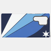 サムスンギャラクシーS22ウルトラケース、コロンビアシティ国旗 SAMSUNG GALAXYケース (裏面横)