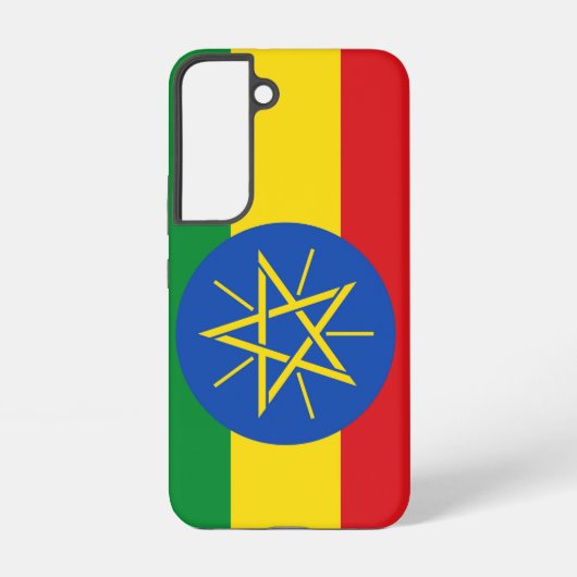 サムスンギャラクシーS22エチオピア国旗 SAMSUNG GALAXYケース (裏面)