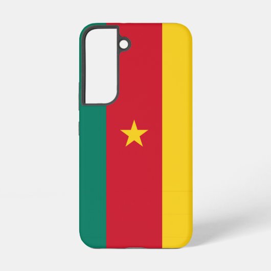 サムスンギャラクシーS22カメルーン国旗 SAMSUNG GALAXYケース (裏面)