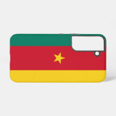 サムスンギャラクシーS22カメルーン国旗 SAMSUNG GALAXYケース (裏面横)