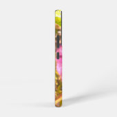 サムスンギャラクシーS22ケースパープルフラワースタイル SAMSUNG GALAXYケース (右側面)