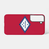 サムスンギャラクシーS22ケースフラッグ(アーカンソー州) SAMSUNG GALAXYケース (裏面横)