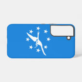 サムスンギャラクシーS22ケース国旗のクリスティ SAMSUNG GALAXYケース (裏面横)