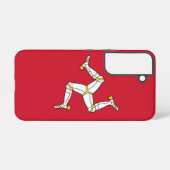 サムスンギャラクシーS22ケース満州島国旗 SAMSUNG GALAXYケース (裏面横)