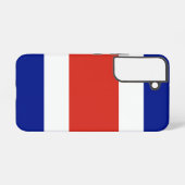 サムスンギャラクシーS22コスタリカ国旗 SAMSUNG GALAXYケース (裏面横)