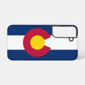 サムスンギャラクシーS22コロラド州旗 SAMSUNG GALAXYケース (裏面横)