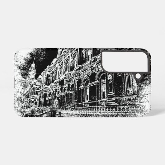 サムスンギャラクシーS22タフケース、光沢 SAMSUNG GALAXYケース (裏面横)