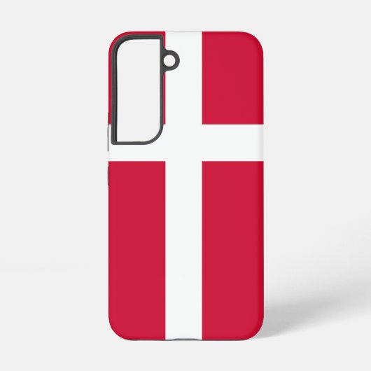 サムスンギャラクシーS22デンマーク国旗 SAMSUNG GALAXYケース (裏面)
