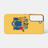 サムスンギャラクシーS22ニュージャージー州旗 SAMSUNG GALAXYケース (裏面横)