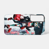 サムスンギャラクシーS22ニース猫ケース SAMSUNG GALAXYケース (裏面横)