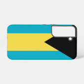 サムスンギャラクシーS22バハマ国旗 SAMSUNG GALAXYケース (裏面横)