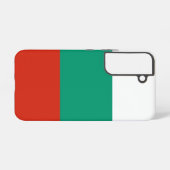 サムスンギャラクシーS22ブルガリア国旗 SAMSUNG GALAXYケース (裏面横)