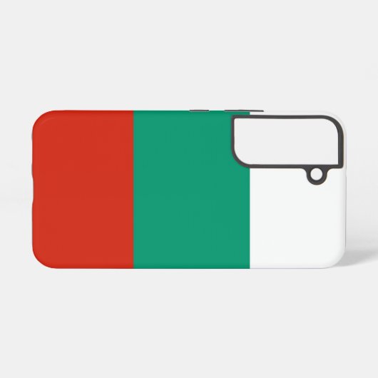 サムスンギャラクシーS22ブルガリア国旗 SAMSUNG GALAXYケース (裏面横)