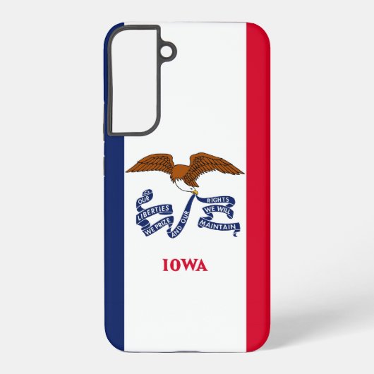 サムスンギャラクシーS22プラスアイオワ州旗 SAMSUNG GALAXYケース (裏面)