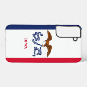 サムスンギャラクシーS22プラスアイオワ州旗 SAMSUNG GALAXYケース (裏面横)