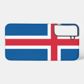 サムスンギャラクシーS22プラスアイスランド国旗 SAMSUNG GALAXYケース (裏面横)