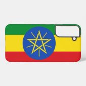 サムスンギャラクシーS22プラスエチオピア国旗 SAMSUNG GALAXYケース (裏面横)
