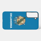 サムスンギャラクシーS22プラスオクラホマ州旗 SAMSUNG GALAXYケース (裏面横)