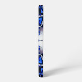 サムスンギャラクシーS22プラスケースブルーホワイトカラー SAMSUNG GALAXYケース (左側面)