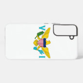 サムスンギャラクシーS22プラスケースヴァージン島国旗 SAMSUNG GALAXYケース (裏面横)