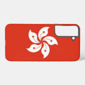 サムスンギャラクシーS22プラスケース香港国旗 SAMSUNG GALAXYケース (裏面横)