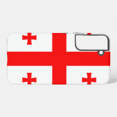 サムスンギャラクシーS22プラスジョージア州旗 SAMSUNG GALAXYケース (裏面横)