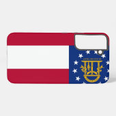 サムスンギャラクシーS22プラスジョージア州旗 SAMSUNG GALAXYケース (裏面横)