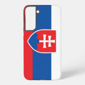 サムスンギャラクシーS22プラススロバキアのケースフラグ SAMSUNG GALAXYケース (裏面)