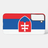 サムスンギャラクシーS22プラススロバキアのケースフラグ SAMSUNG GALAXYケース (裏面横)