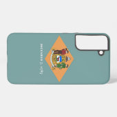 サムスンギャラクシーS22プラスデラウェア州旗 SAMSUNG GALAXYケース (裏面横)