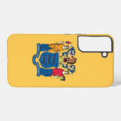 サムスンギャラクシーS22プラスニュージャージー州旗 SAMSUNG GALAXYケース (裏面横)