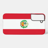 サムスンギャラクシーS22プラスペルー国旗 SAMSUNG GALAXYケース (裏面横)