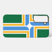 サムスンギャラクシーS22プラスポートランド州旗 SAMSUNG GALAXYケース (裏面横)