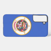 サムスンギャラクシーS22プラスミネソタ州旗 SAMSUNG GALAXYケース (裏面横)