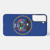 サムスンギャラクシーS22プラスユタ州旗 SAMSUNG GALAXYケース (裏面横)