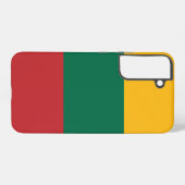 サムスンギャラクシーS22プラスリトアニア州旗 SAMSUNG GALAXYケース (裏面横)