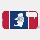 サムスンギャラクシーS22プラスワイオミング州旗 SAMSUNG GALAXYケース (裏面横)