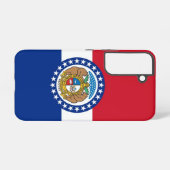 サムスンギャラクシーS22ミズーリ州旗 SAMSUNG GALAXYケース (裏面横)
