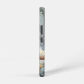 サムスン版 かわいい冬の猫のスマホケース SAMSUNG GALAXYケース (右側面)