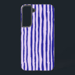 サムスン銀河系電話ケース青ストライプい SAMSUNG GALAXY S22 ケース<br><div class="desc">サムスン銀河系電話ケースと青と紫のストライプ</div>
