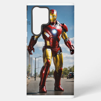 サムスン銀河系S22ウルトラバックカバーIronmansticker Samsung Galaxy S22 Ultraケース