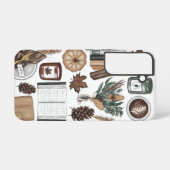 サムスンS22の電話ケース、美的カバー、本+コーヒー SAMSUNG GALAXYケース (裏面横)