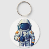 サムズアップする宇宙飛行士 キーホルダー (裏面)