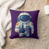 サムズアップする宇宙飛行士 クッション (ブランケット)