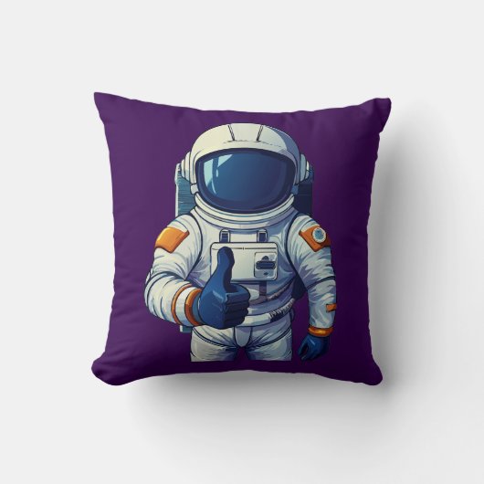 サムズアップする宇宙飛行士 クッション (正面)
