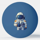 サムズアップする宇宙飛行士 卓球ボール (裏面)