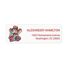 サムズアップ エレファント 投票 返信先住所 ラベル