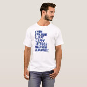 サムソナイト 楽しい映画の名言Tシャツ Tシャツ (正面フル)